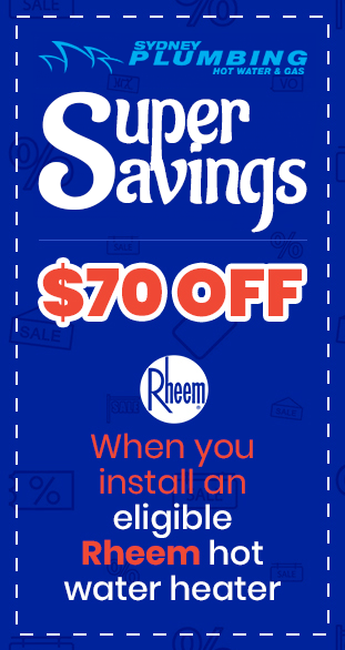 Super savings Rheem hot water offer