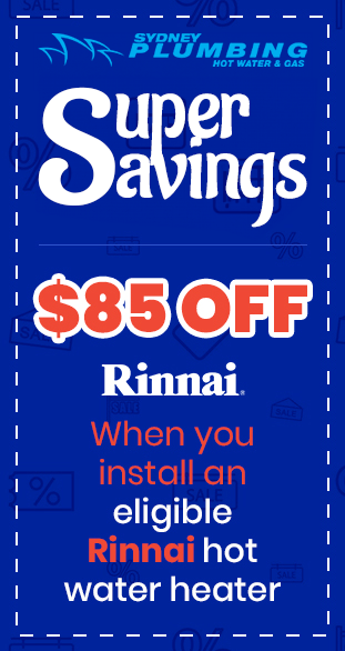 Super savings Rinnai hot water offer